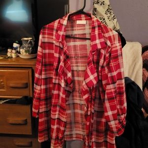 Women's plaid cover up thin and comfortable